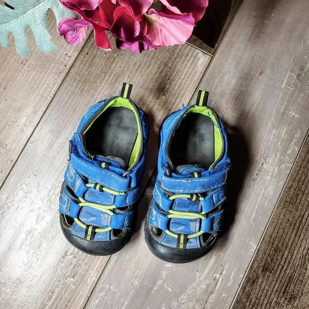Garanimals Baby Boy Activewear Sports Sandals Blue Camo Size 5 Baby Toddler